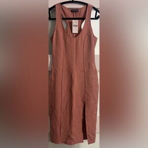 Fashion nova peach dress size small never worn